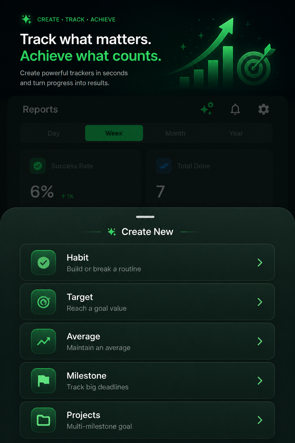 GoalFrame Tracker Types